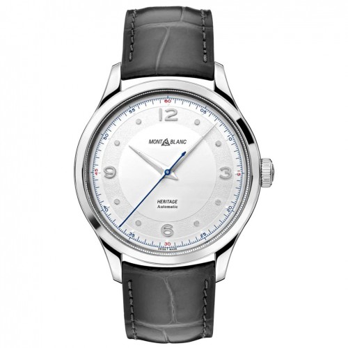 Reloj Montblanc Heritage Automatic 119943 Esfera blanca correa de piel