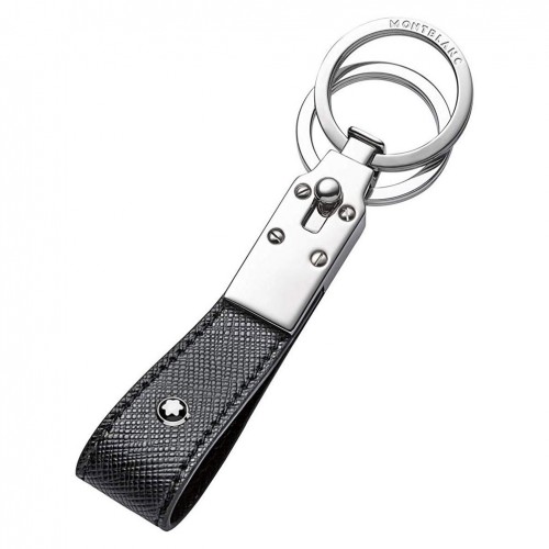 Montblanc Sartorial Llavero 114627 piel de becerro negra y acero