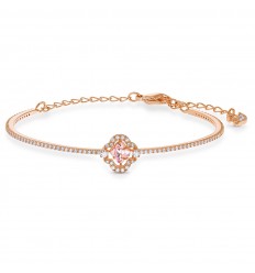 Polsera Swarovski Sparkling Dance cristall rosa bany or rosa 55516476