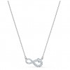 Swarovski Infinity necklace White crystals Rhodium plated 5520576