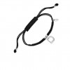 Pulsera Lotus Silver inicial letra D en plata con circonitas LP1958-2/D