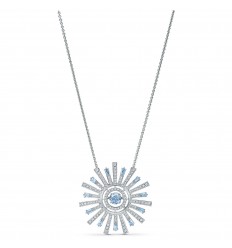 Swarovski Sunshine necklace Blue Rhodium plating Sun rays 5536731