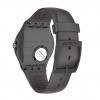 Swatch New Gent CHARCOLAZING Grey dial 41 mm Silicone strap SUOB404