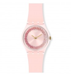 Swatch Original Gent watch KWARTZY GP164 Light pink Silicone strap