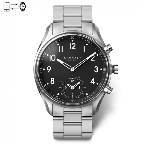 Rellotge connectat Kronaby Apex 43 Acer Negre braçalet acer S1426/1