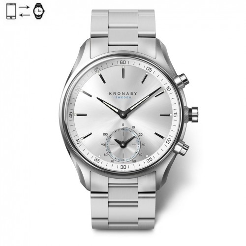 Rellotge connectat Kronaby Sekel 43 Acer Plata i braçalet acer S0715/1