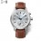 Kronaby Sekel connected watch 41mm Steel Silver Brown leather S3122/1