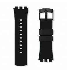 Black silicone strap watch Swatch Touch Black ASURB100 28mm