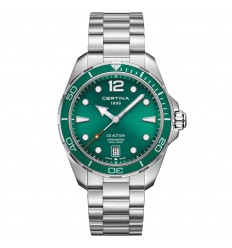 Certina DS Action Chronometer Green dial steel bracelet C0324511109700