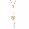 Swarovski Tropical necklace 5519249 White crystals Yellow gold plating
