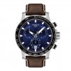 Reloj Tissot Supersport Chrono Piel Acero Esfera azul T1256171604100