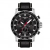 Tissot Supersport Chrono watch black leather black dial T1256171605100