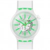 Swatch watch Big Bold GREENINJELLY White/green transparent SO27E104