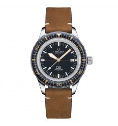 Certina DSPH200M Zafiro bisel cerámico azul C0364071604000 correa piel