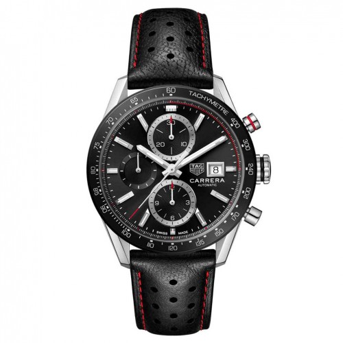 Tag Heuer Carrera Negro Calibre 16 Automático CBM2110.FC6454 correa piel