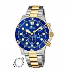 Lotus Excellent Men watch Blue dial 44.50 mm diameter 18757/1