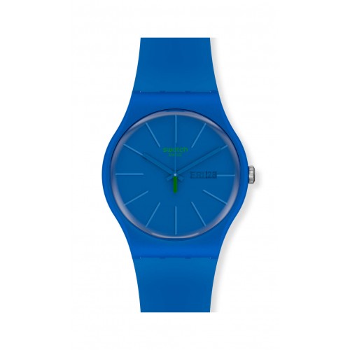 Swatch New Gent watch BELTEMPO blue color SO29N700 bioplastic strap