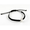 Black Silver Macrame bracelet Insona girl BR502INA01