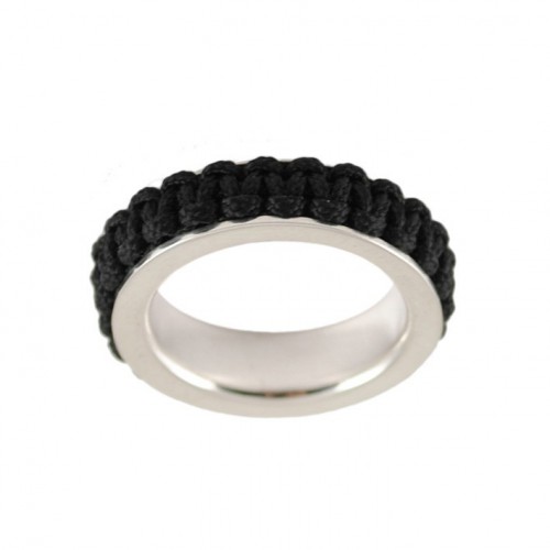Anell Plata Mikrama color Negra AN5002MI0106