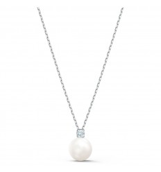 Treasure Pearl Swarovski necklace White Rhodium plated 5563288