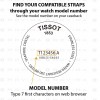 Black rubber strap Tissot T-Race T610029696 man year 2010-2018 models T048417A 21mm