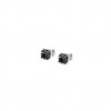 Pendientes Lotus Style para hombre Acero y circonita negra LS2167-4/2