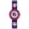 Flik Flak Power Time CATITUDE watch FPNP065 Blue white red