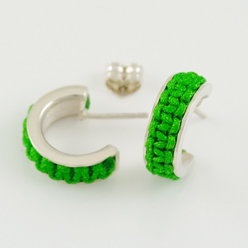 Earrings silver Mikrama green AR5010MI01