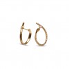 Arracades en or rosa de 18 quirats amb 86 diamants talla brillant