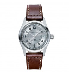 Reloj Hamilton khaki field automático esfera plata 38mm H70455553