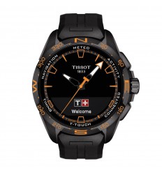 Tissot T-Touch Connect Solar black PVD orange details T1214204705104