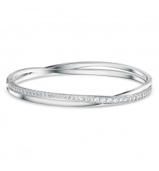 Twist Rows Swarovski bracelet White Rhodium plated 5572725 5565210