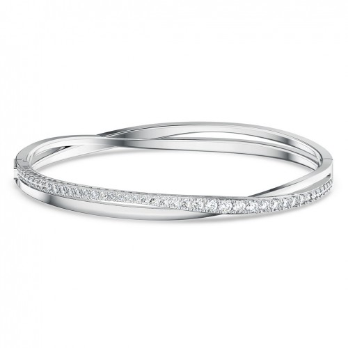 Twist Rows Swarovski bracelet White Rhodium plated 5572725 5565210