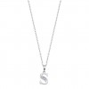 Sterling silver pendant Lotus Silver Letter S with zirconia LP3054-1/S