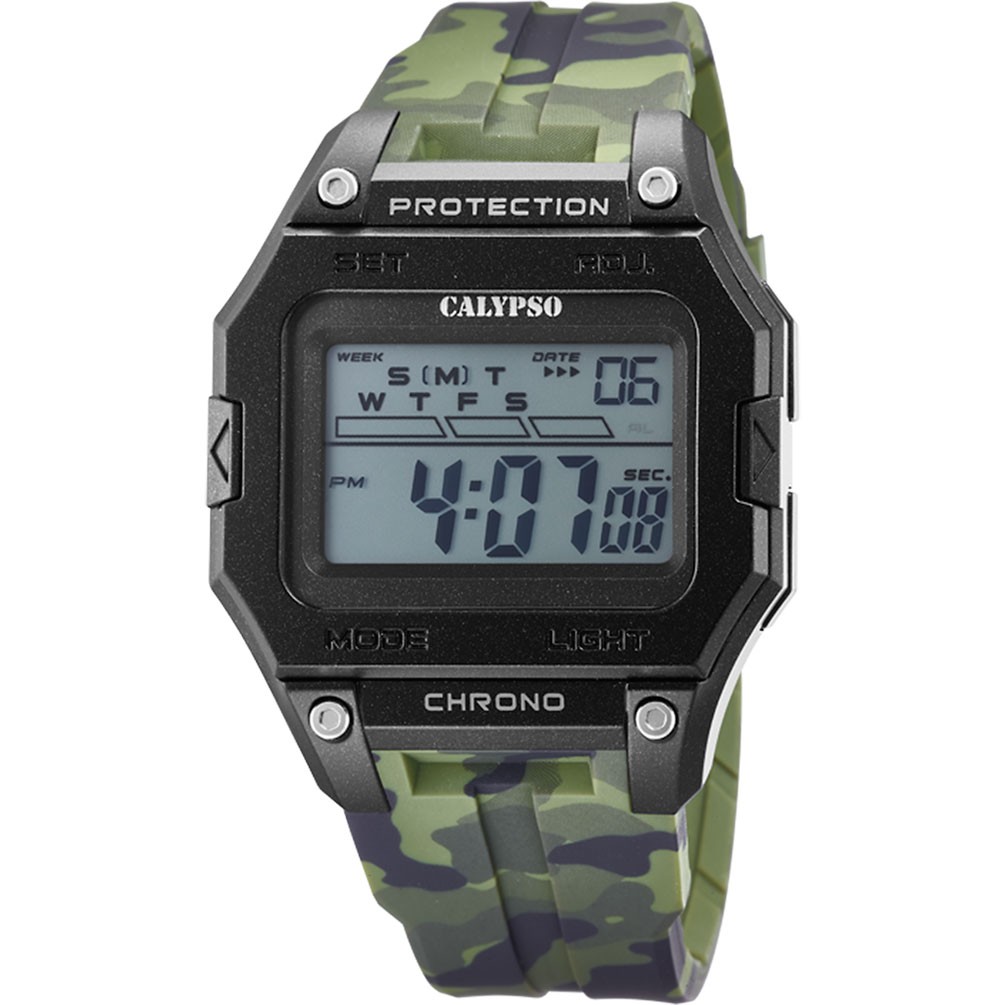 K5810/4 watch strap with rubber Calypso men Digital X-Trem light