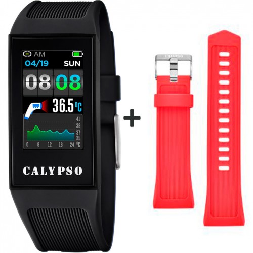 Rellotge Calypso Smartwatch digital corretja silicona negra K8501/4