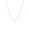 Collaret en or rosa de 18 quirats amb 11 diamants talla brillant