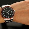 Rellotge Certina DS-8 Acer Esfera negra bisell vermell C0338511105701