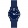 Swatch Original OVER BLUE GN726 watch in blue and white with calendar