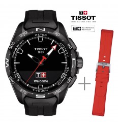 Pack Ahorro Tissot T-Touch Connect Solar T1214204705103 + correa roja