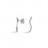 Arracades llargues or blanc 18 quirats amb 28 diamants talla brillant