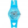 Reloj Swatch LOVE FROM A TO Z en color azul Día de la Madre GZ353