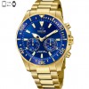 Connected Jaguar Hybrid watch Steel IP gold Blue dial J899/2