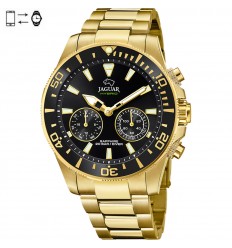 Reloj conectado Jaguar Connected Acero y dorado esfera negra J899/3