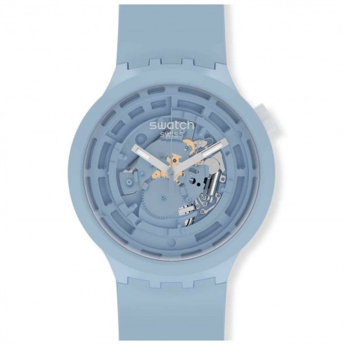 Reloj Swatch Big Bold Bioceramic C-Blue SB03N100 color azul