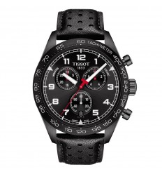 Tissot PRS 516 cronògraf negre corretja pell negra T1316173605200