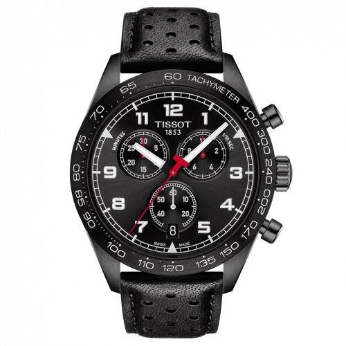 Tissot PRS 516 cronògraf negre corretja pell negra T1316173605200