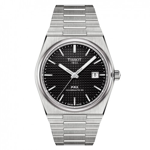 Tissot Classic PRX Powermatic 80 watch black dial 40 mm T1374071105100