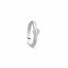 Sortija en oro blanco 18 quilates con 9 diamantes talla brillante HSI