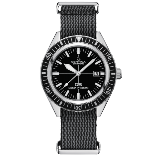 Rellotge Certina DS SUPER PH500M negre corretja tèxtil C0374071805000